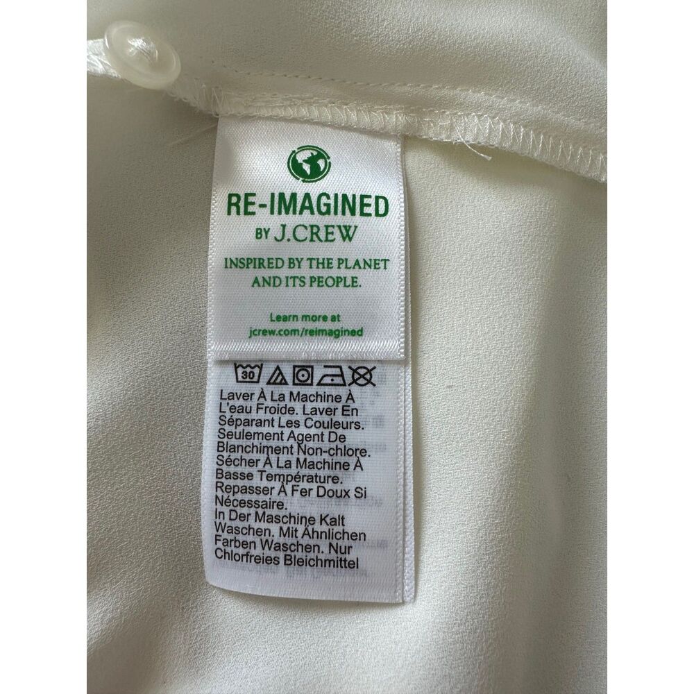 J.Crew Drapey Ruffle-Collar Button-Up Shirt 10 - Picture 6 of 12